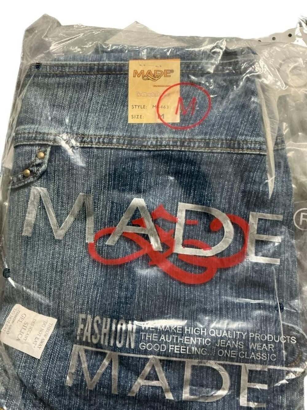 MADE y2k Fashion Jeans Style M6463 Size M